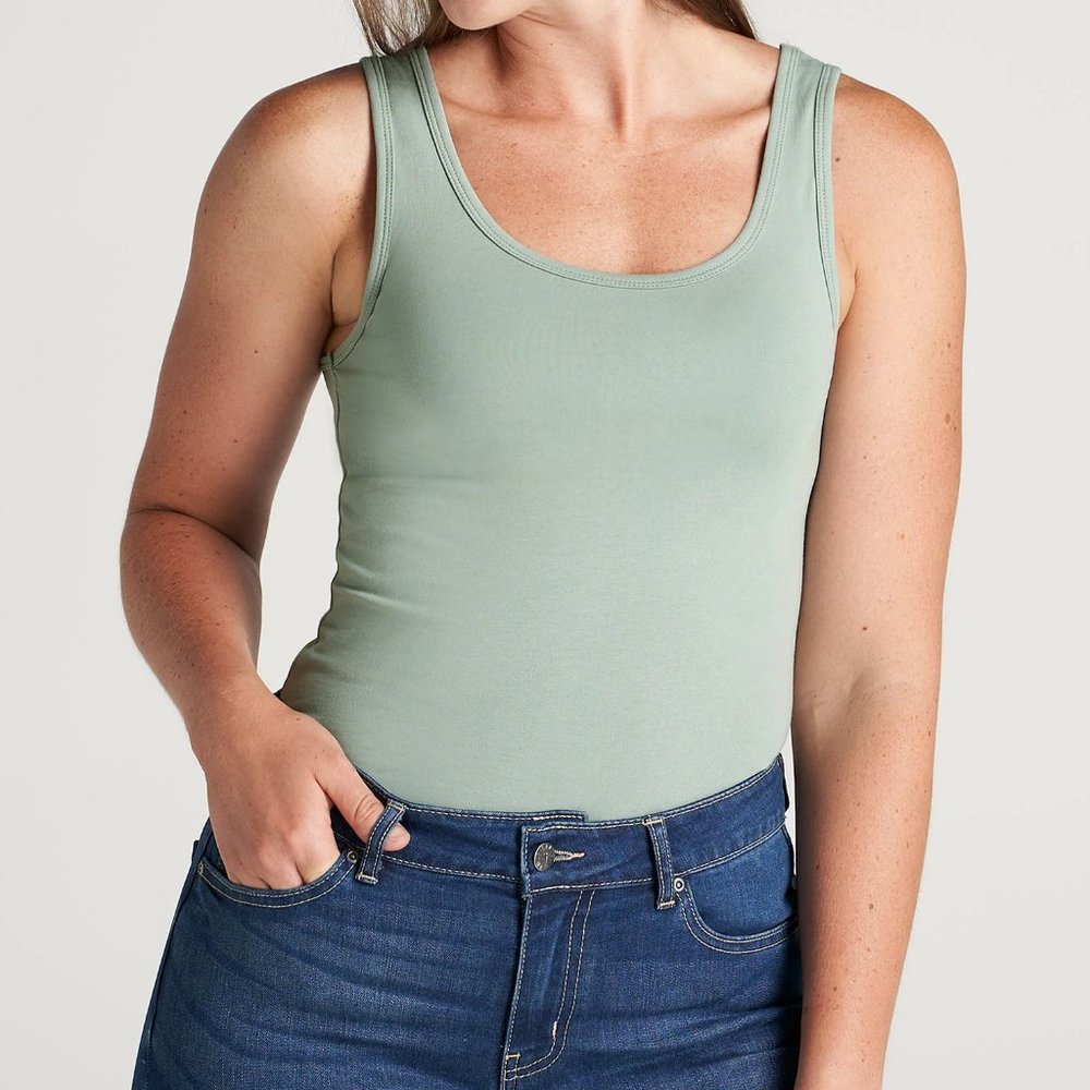 New American Tall JERSEY TANK IN FROSTED MINT Size XL Tall